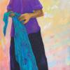 mahadev's fabric;india
18x36x2
oil pastel on panel